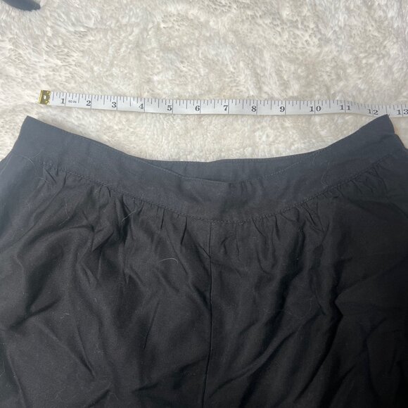 Anthropologie‎ Eyelet Wide Leg Black Cropped Pants – Women’s Size 2 NWT - Picture 5 of 7